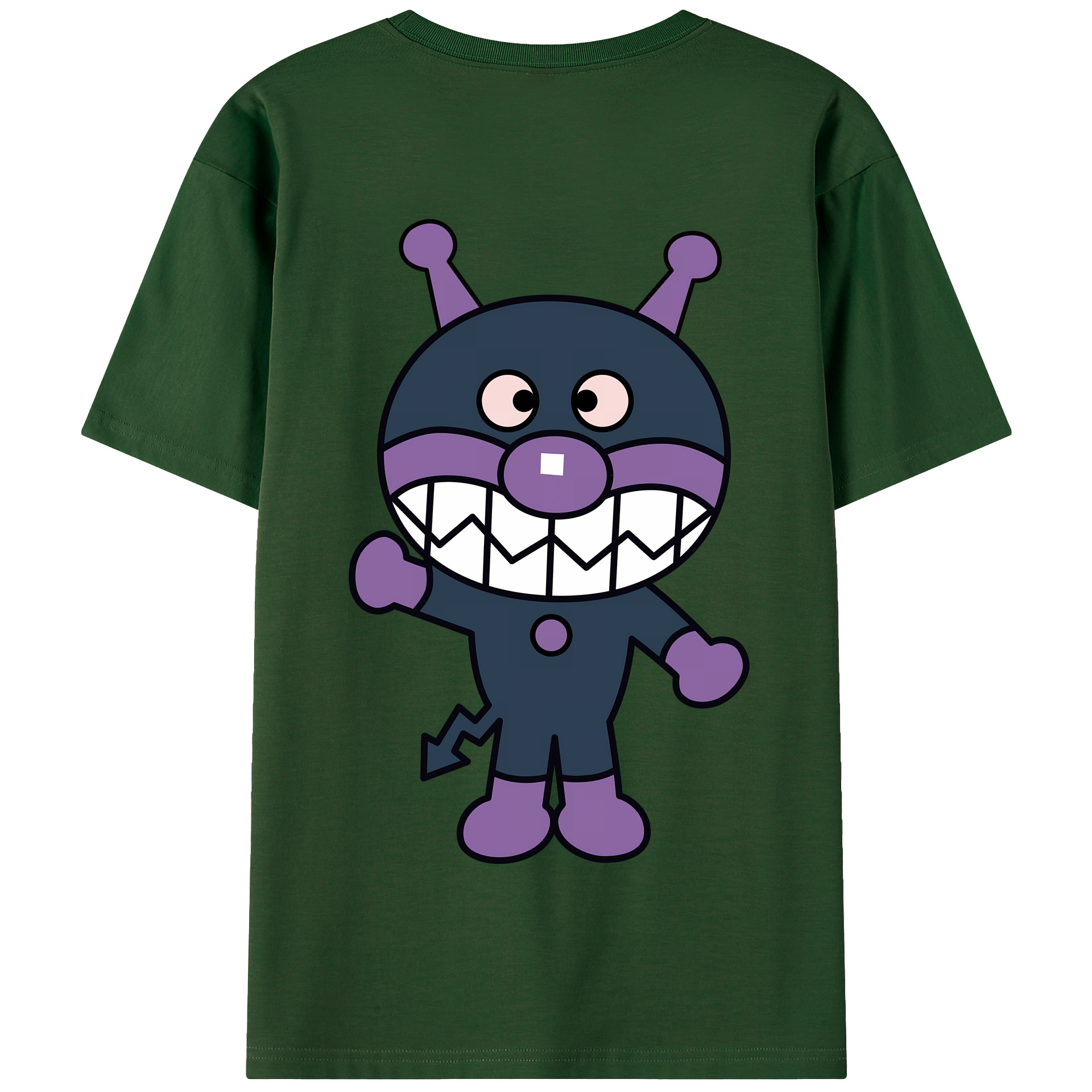 （画像用） アンパンマン Anpanman 綿100％半袖Tシャツ（背面プリント）